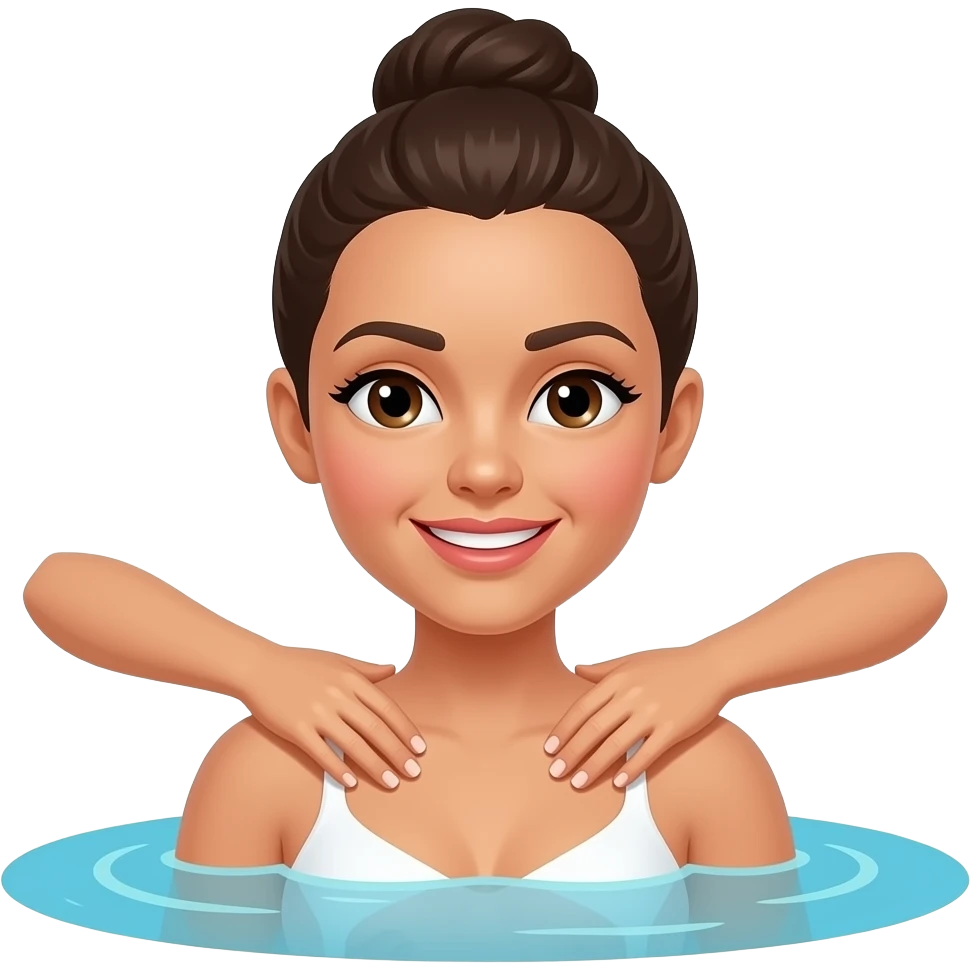 woman massage on water emoji