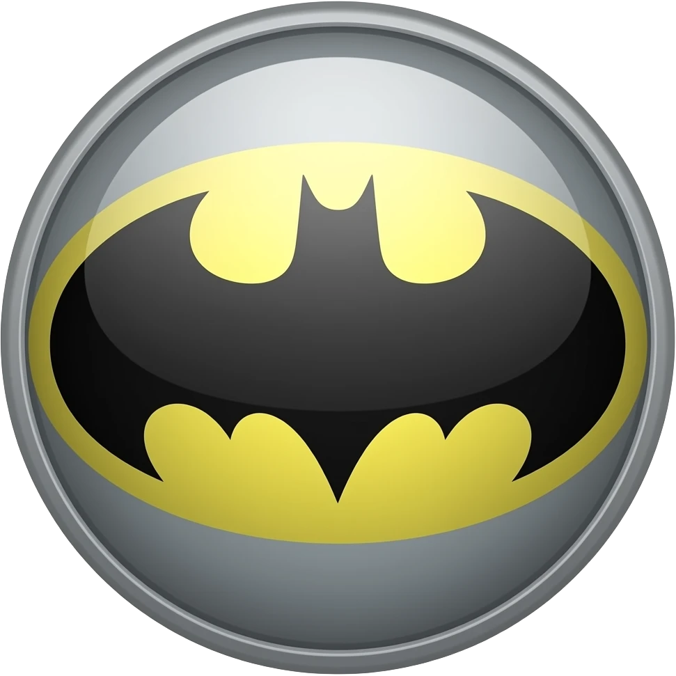 Batman logo emoji