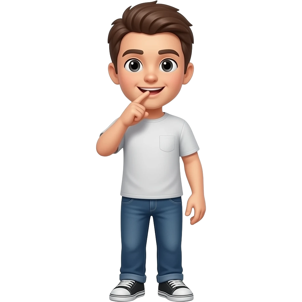 Bite finger emoji