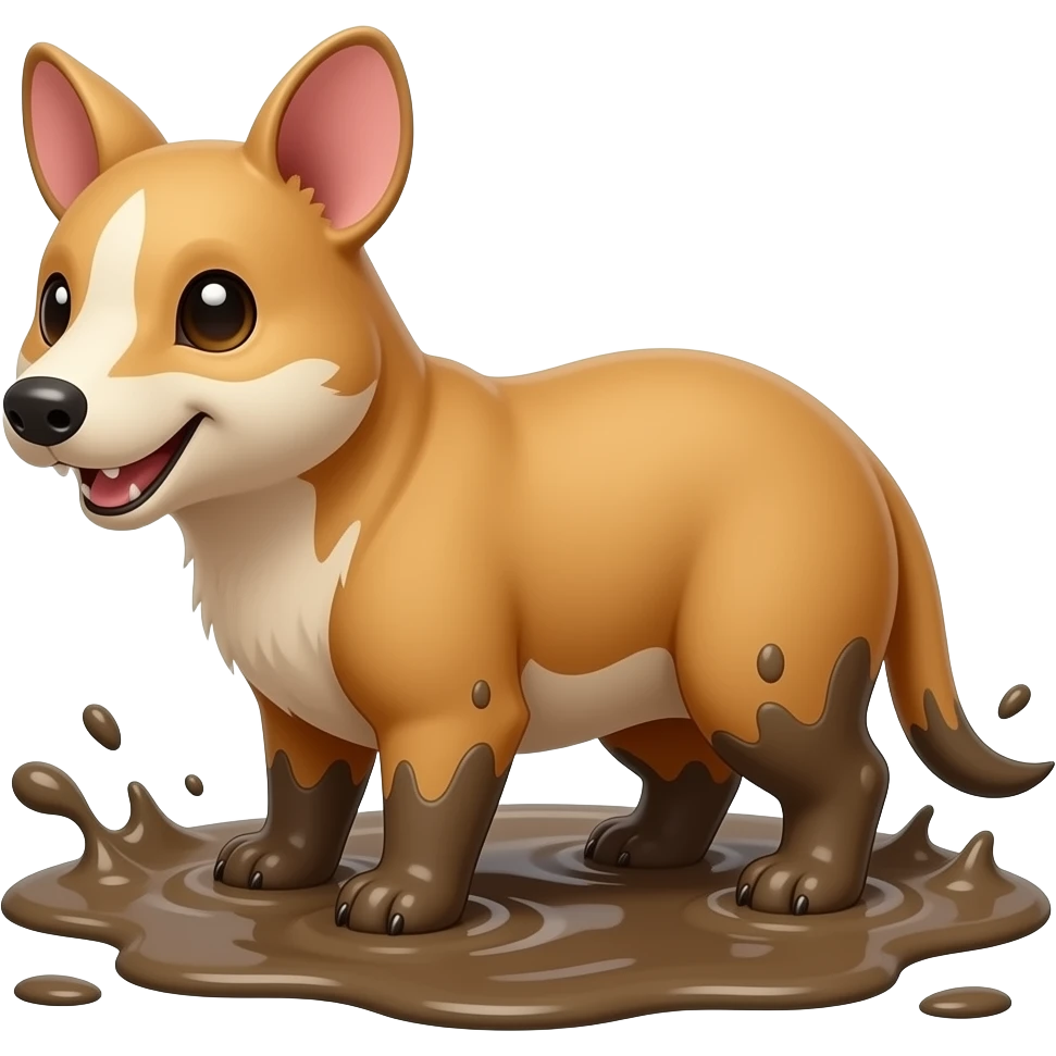 Out the mud emoji