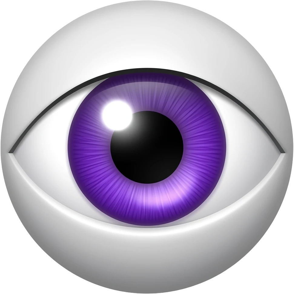 Purple  eye emoji