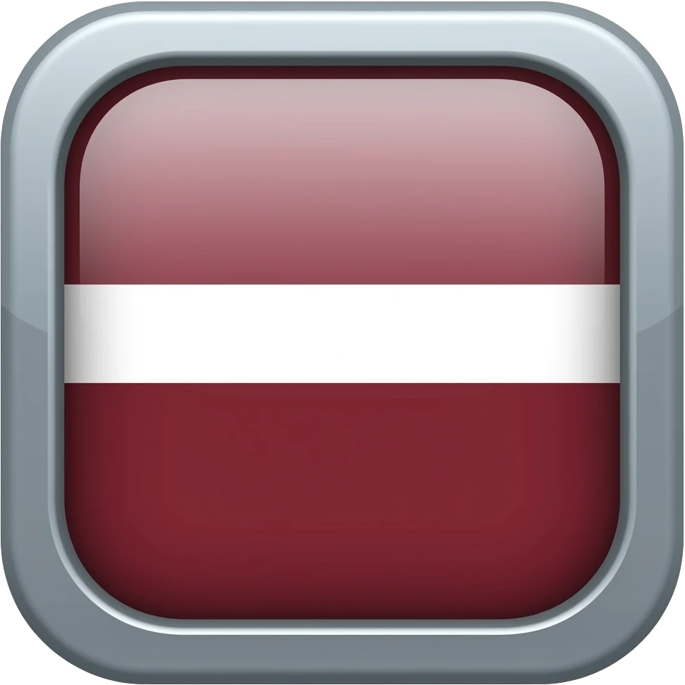 An icon of the hockey arena TV cube which shows Latvian flag emoji