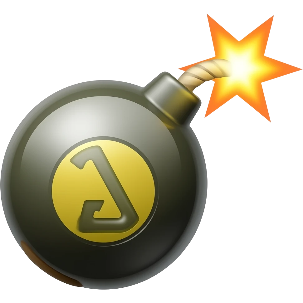 Bombs blasting emoji