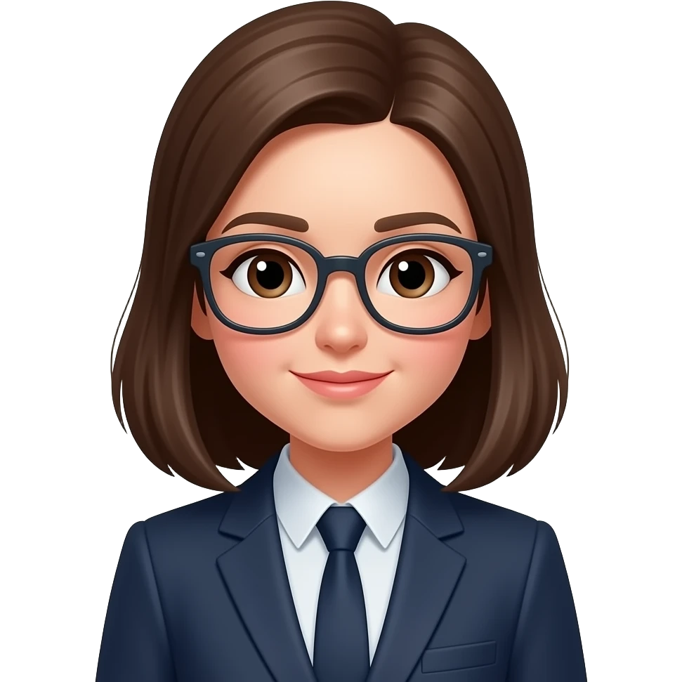 고개숙여 인사하는 젊은 여성 직장인. 앞모습으로 만들어줘 emoji
