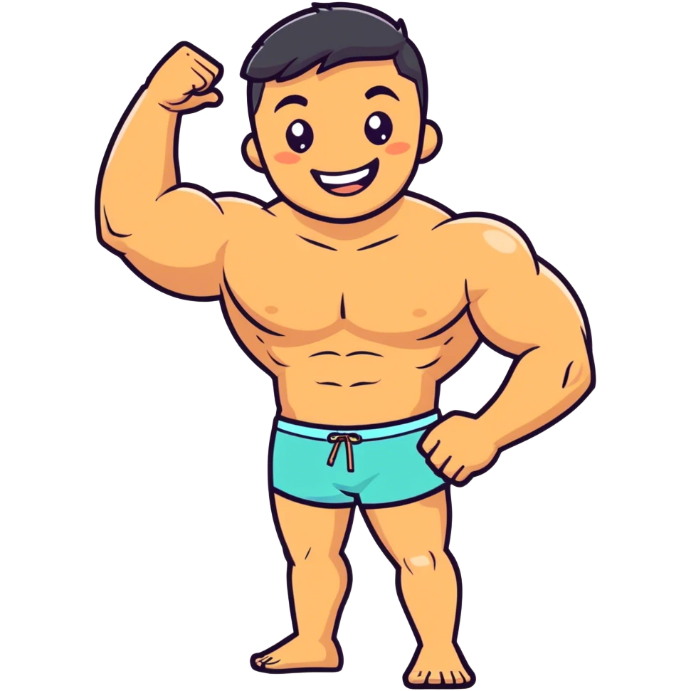 Buff man rolling on lsd  emoji