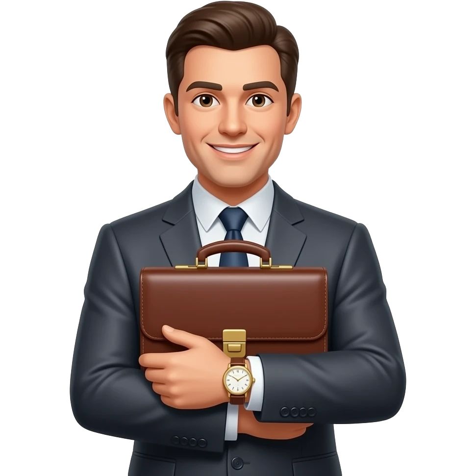 A rich businessman emoji