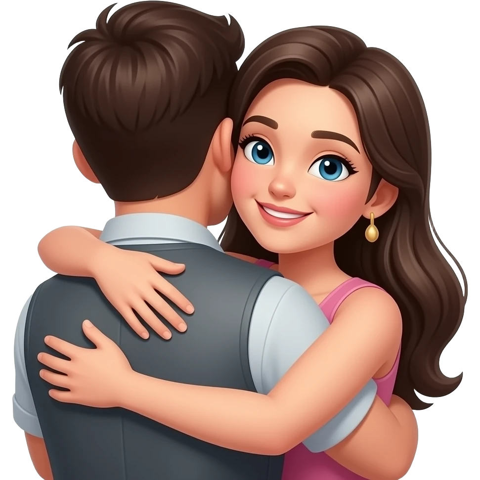 Hug me sexy emoji