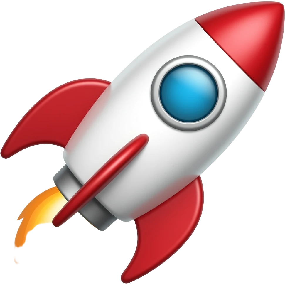 make upside direction rocket emoji