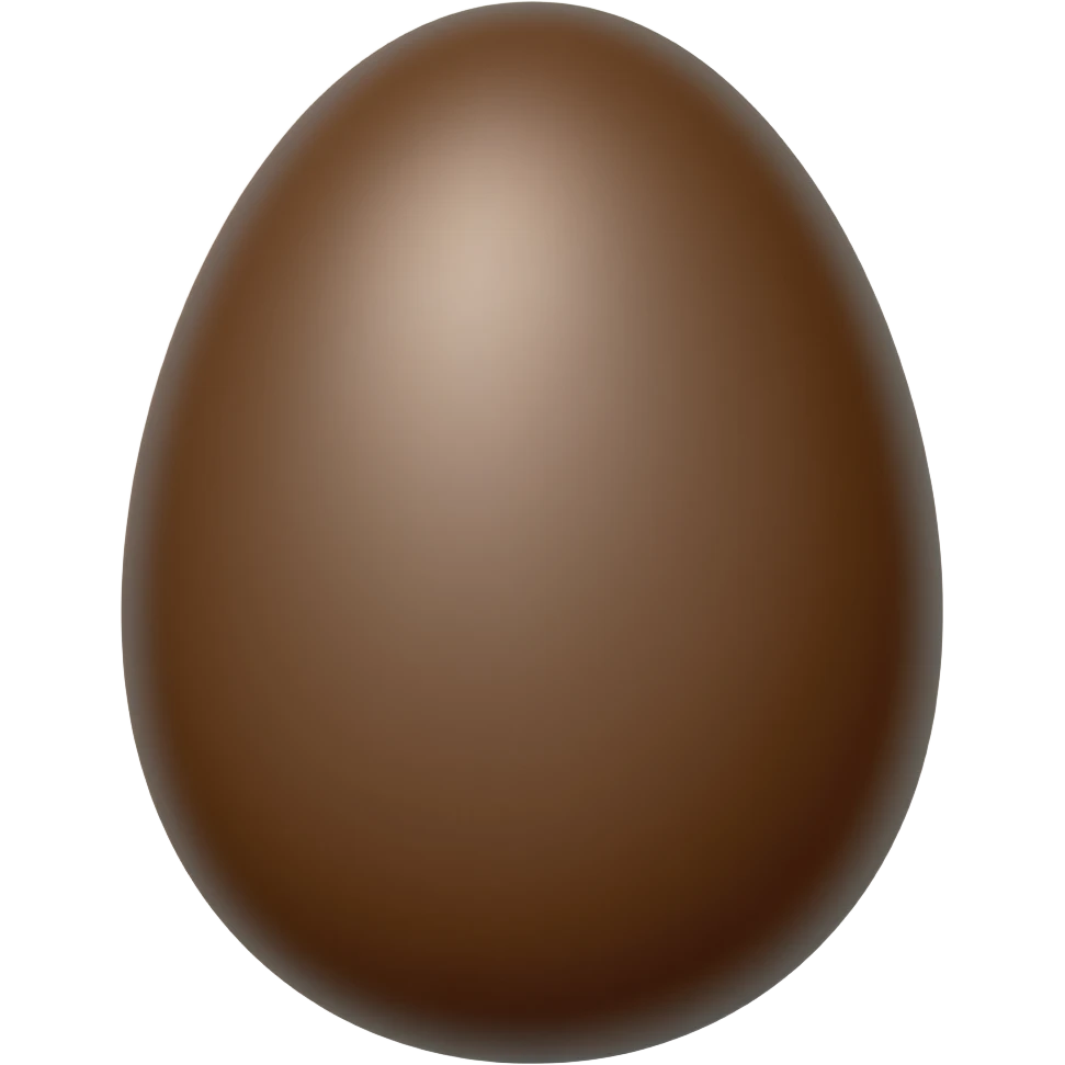 Chocolate egg emoji