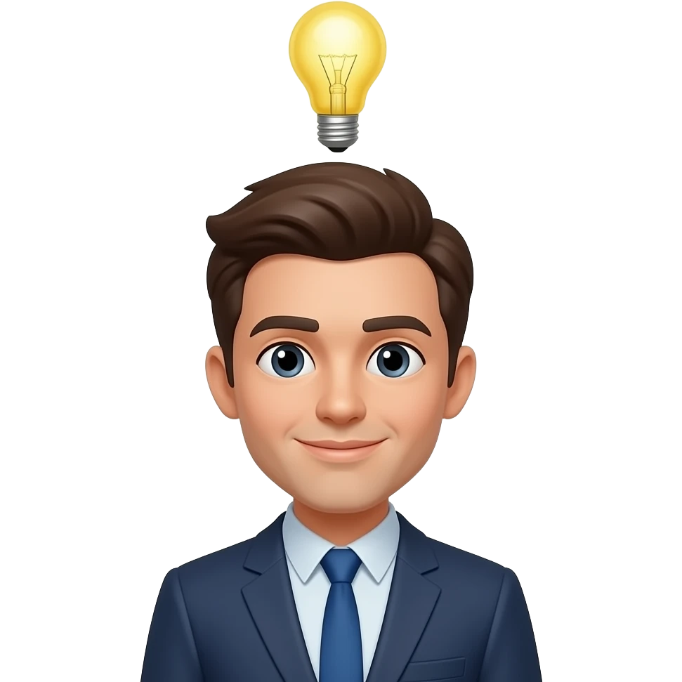Создай эмоджи описывающая озарение, эврику emoji