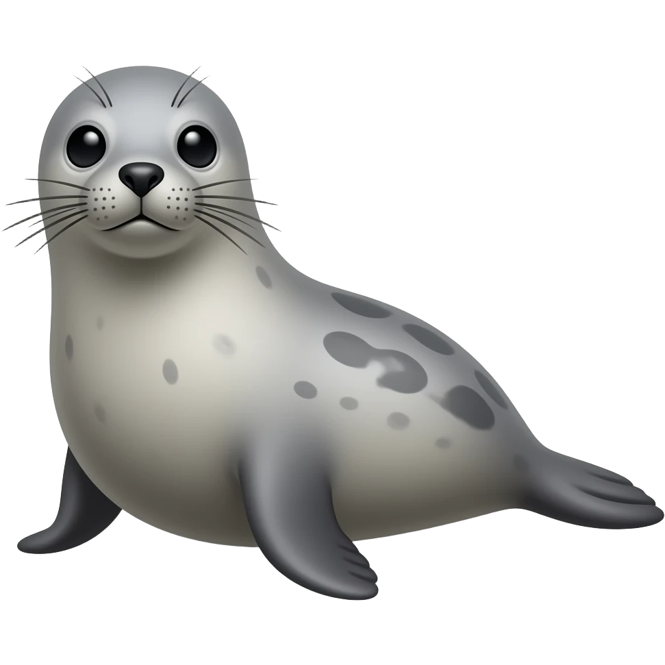 Gray seal emoji