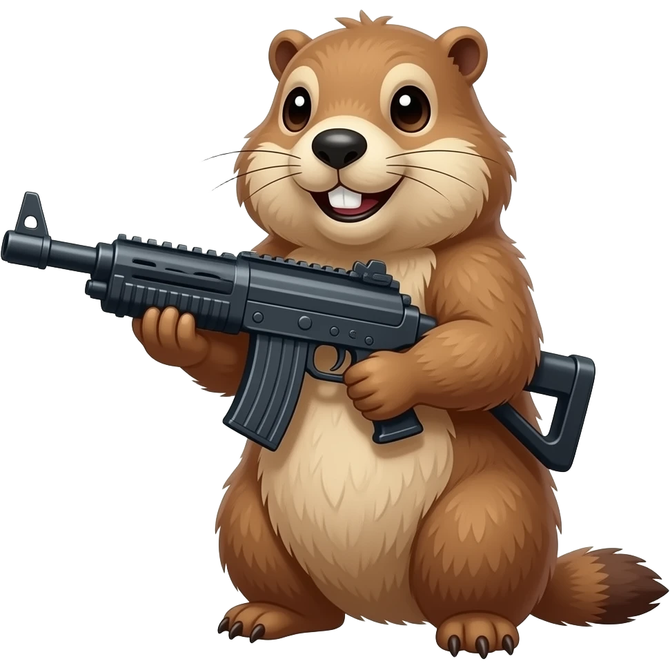 Marmotte avec bazouka emoji