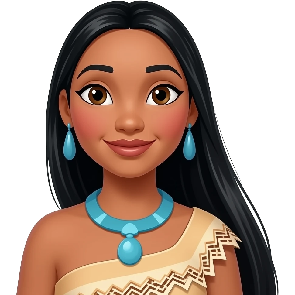 Pocahontas from Disney Princess emoji