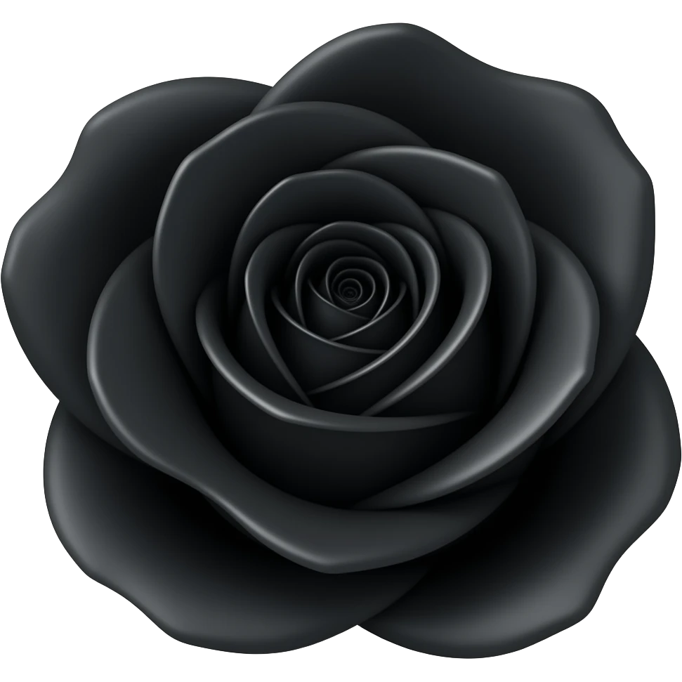 rose abyssal c'est une rose noir emoji | AI Emoji Generator