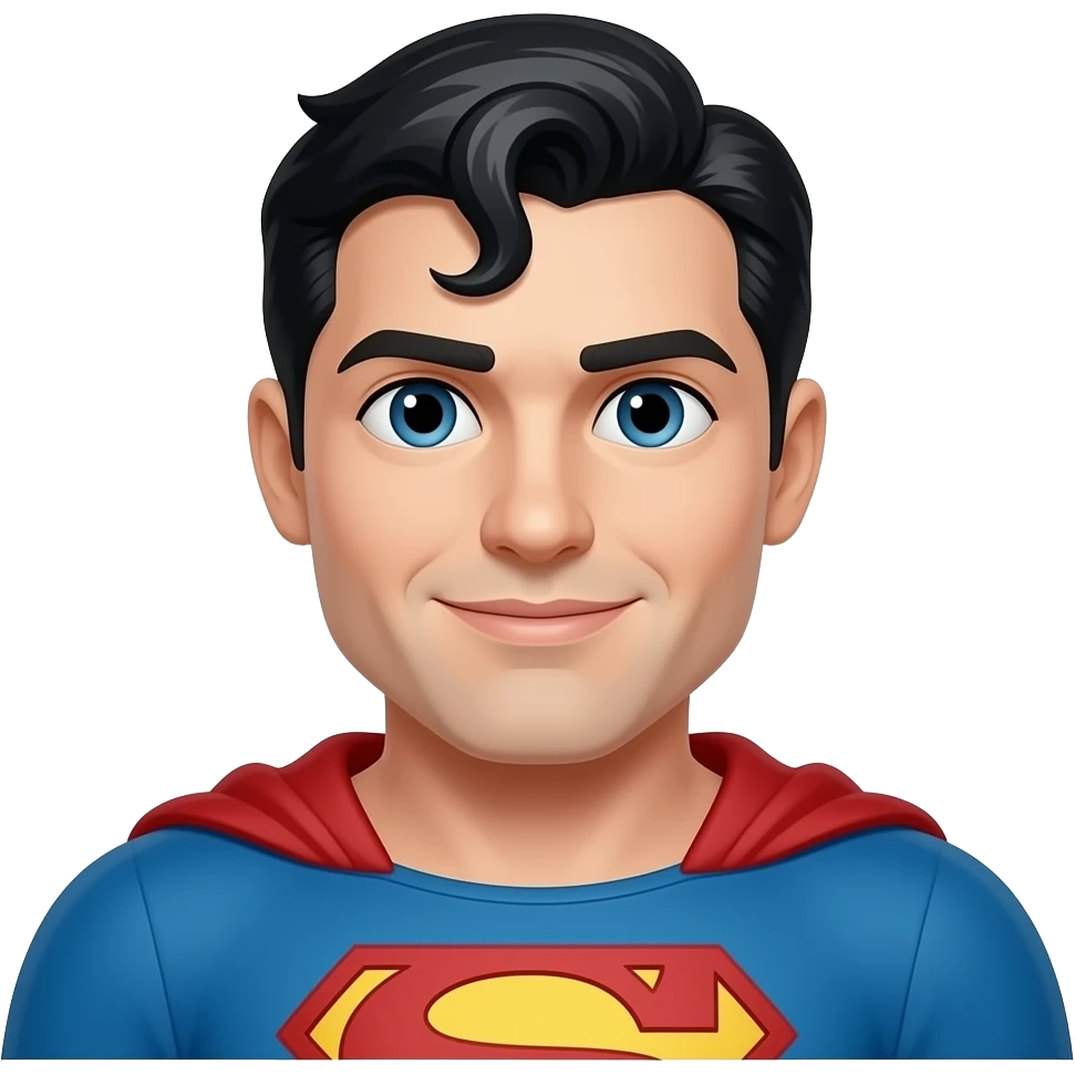 SUPERMAN face only emoji