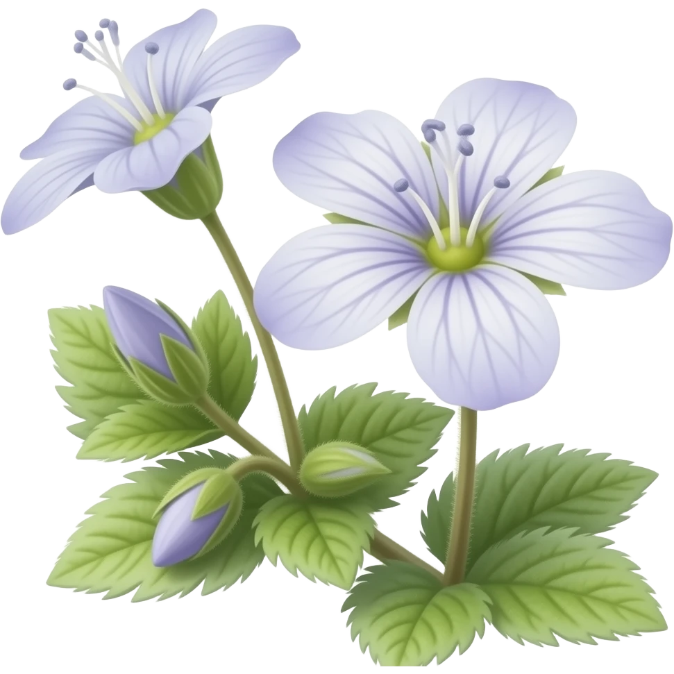 нарисуй цветы asperugo procumbens emoji