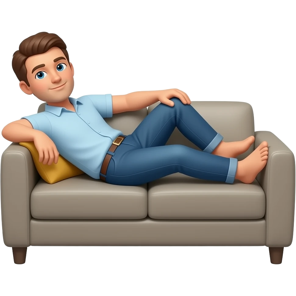 a man doing chill emoji