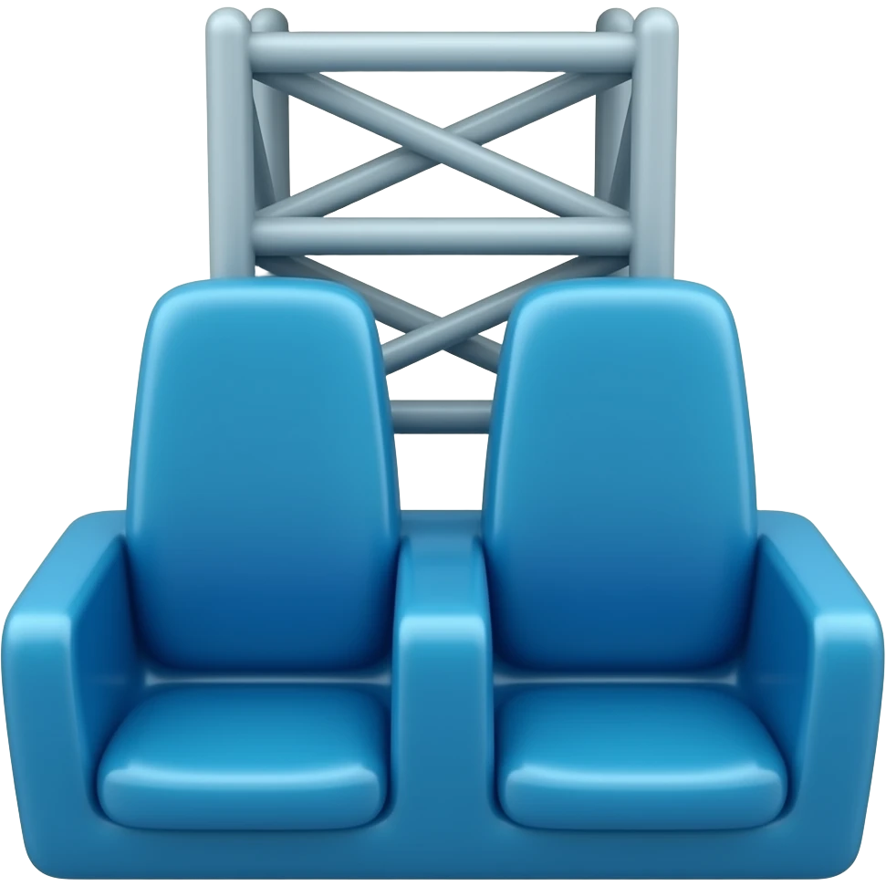 blue colored vertical drop tower carnival ride, empty single row of ...