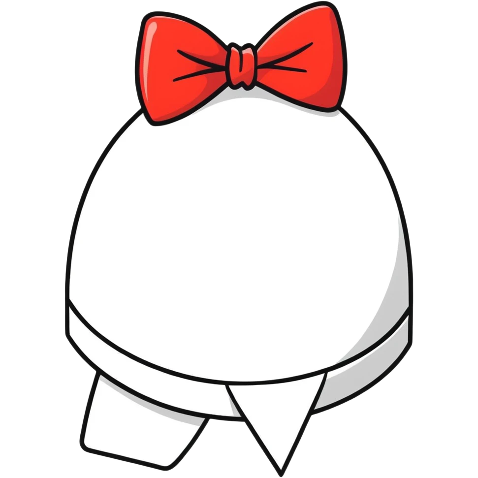 Red bow emoji