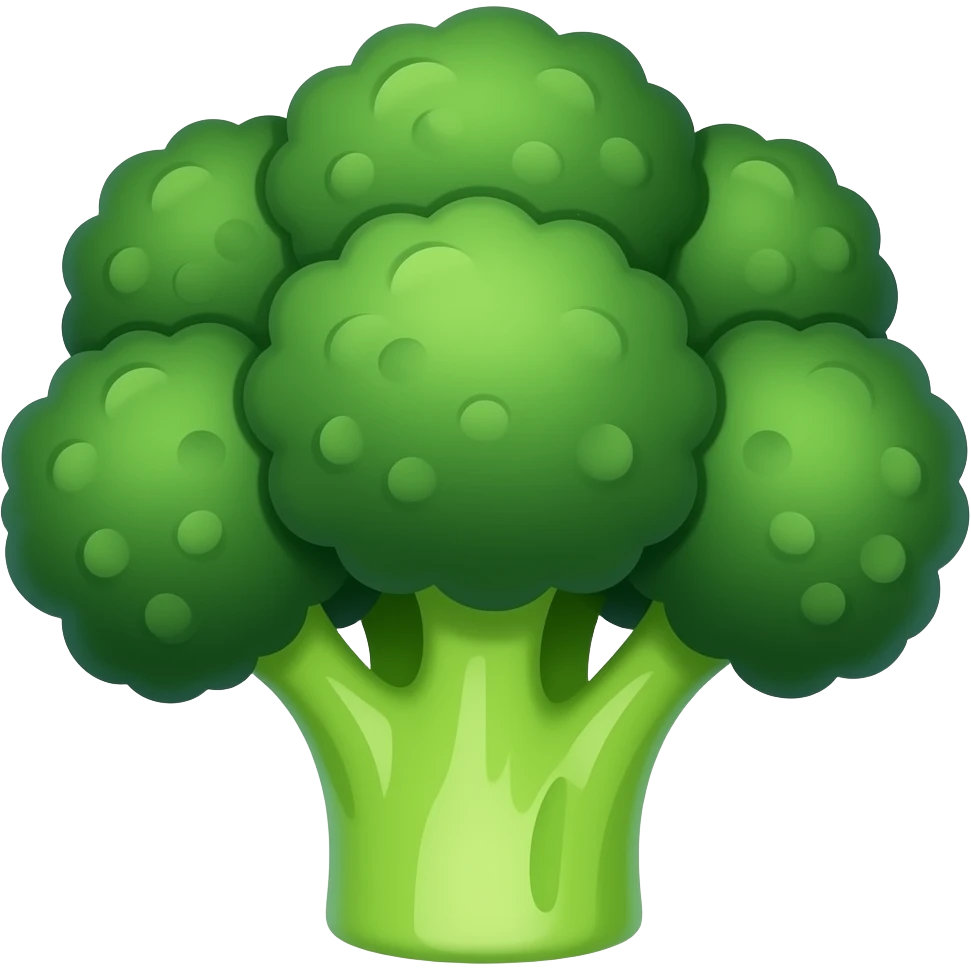 Broccoli cartoon emoji