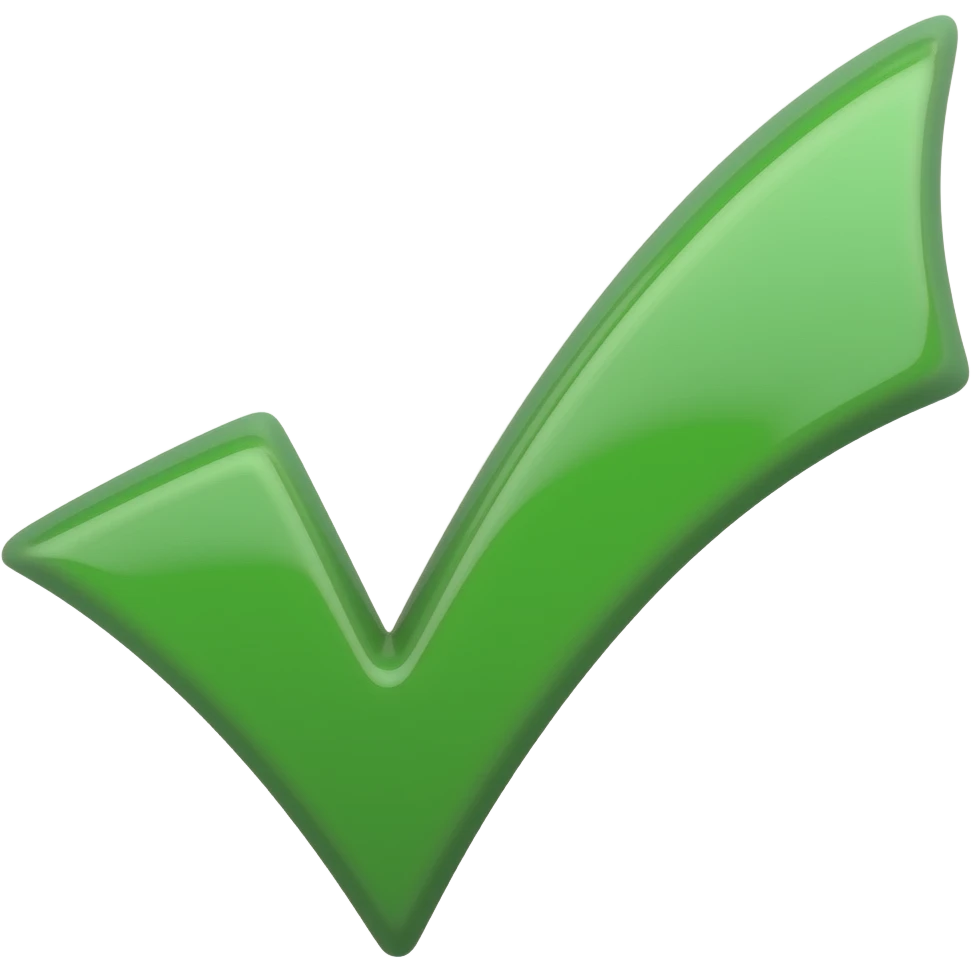 green tick emoji