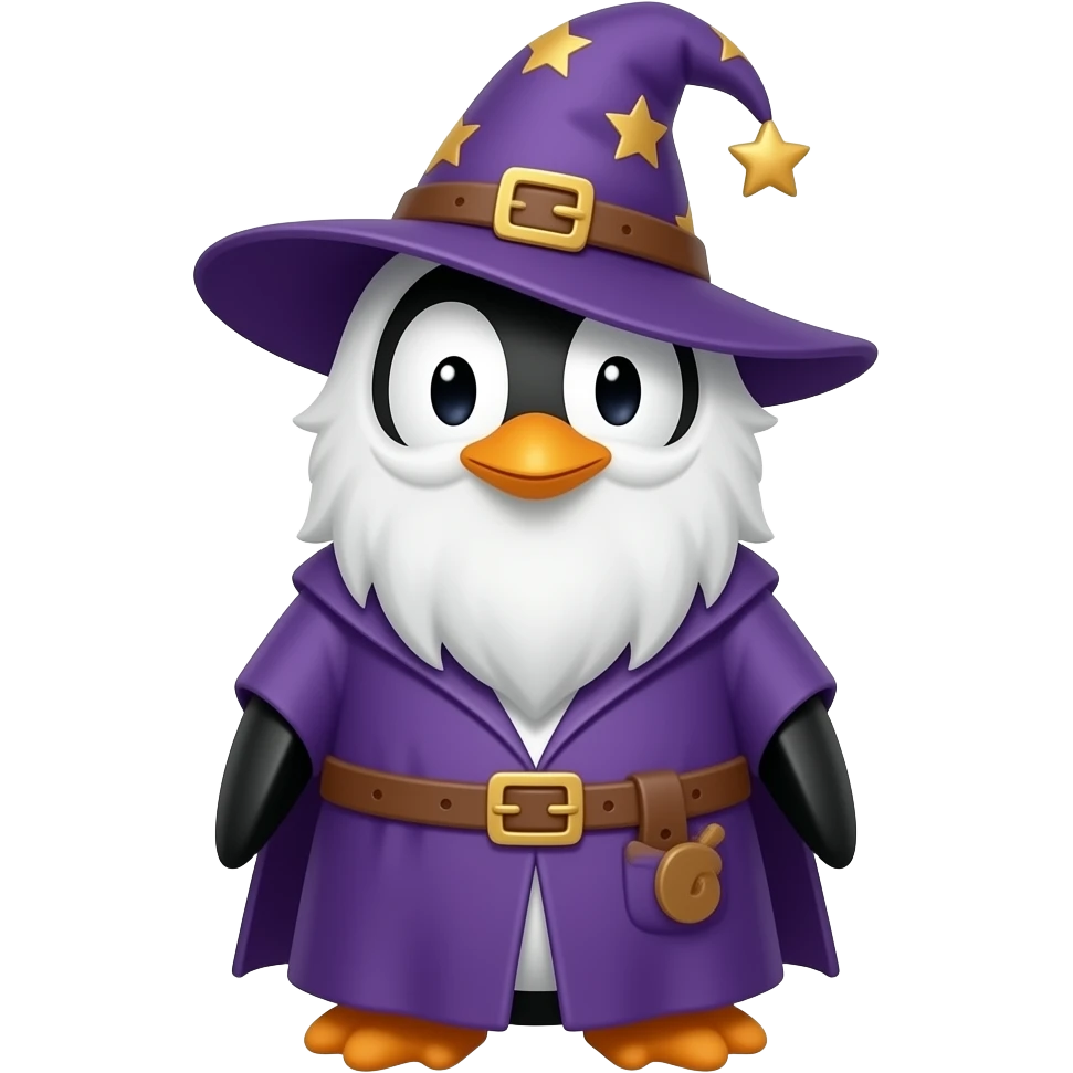 Penguin Wizard emoji