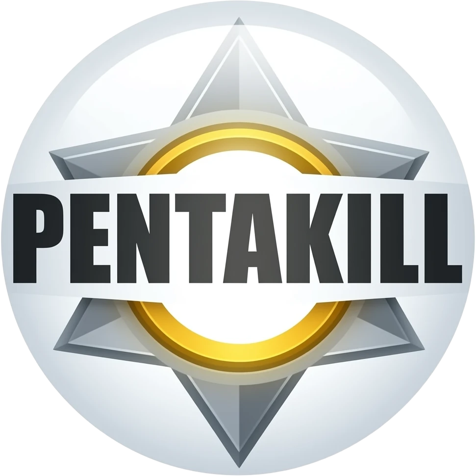 the word PENTAKILL in big bold capital letters emoji