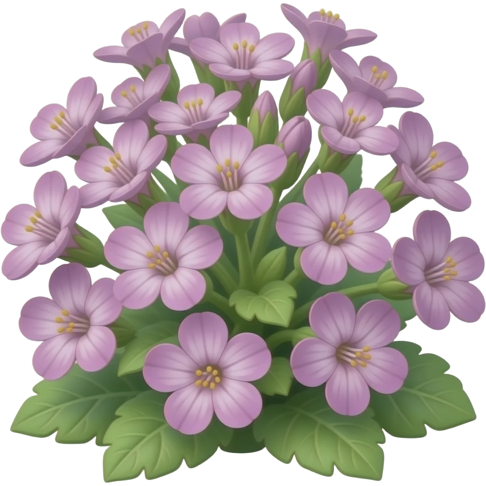 нарисуй цветы asperugo procumbens emoji