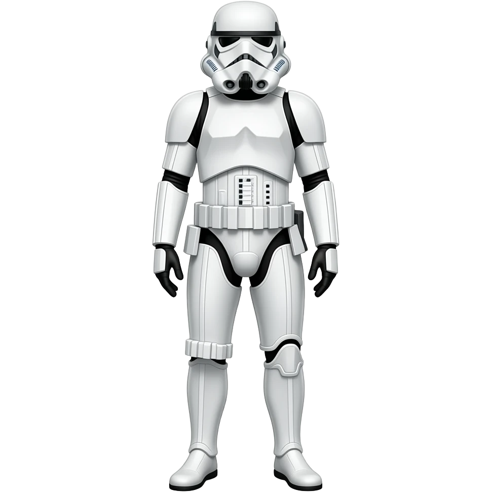 Full Length body Realistic "female" stormtrooper emoji