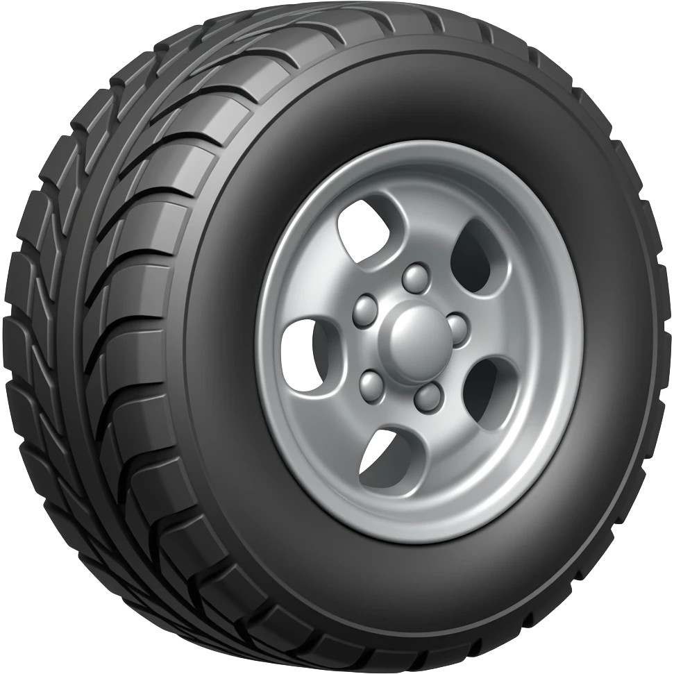 uneven tire emoji