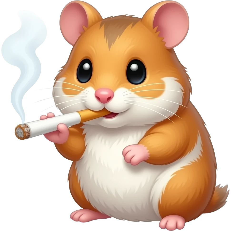 smoking hamster emoji
