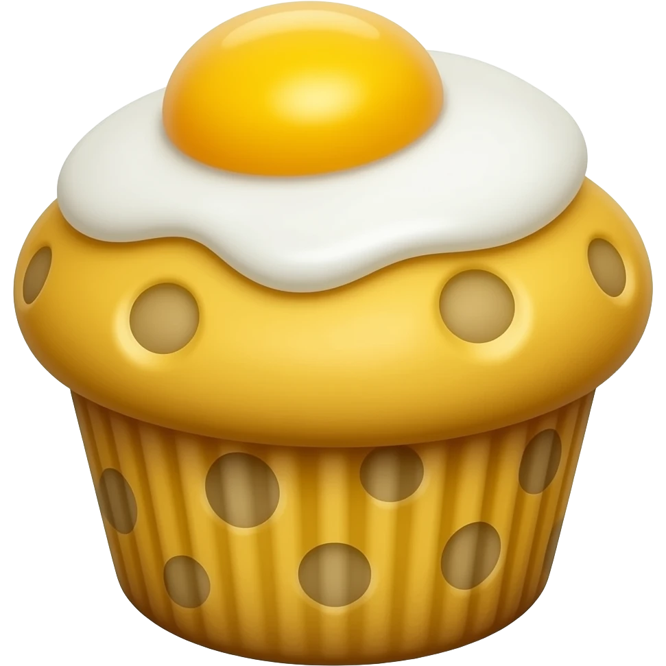 Eggs muffin cheddar emoji