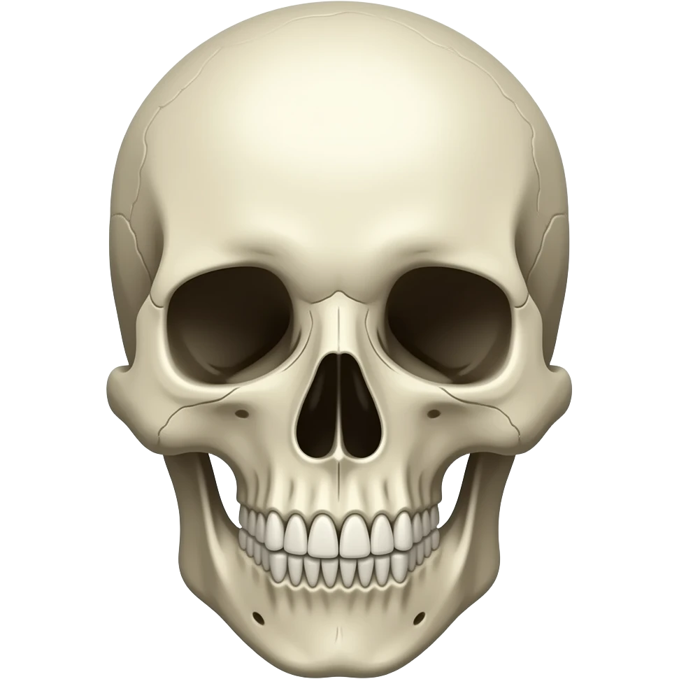 Skull face emoji