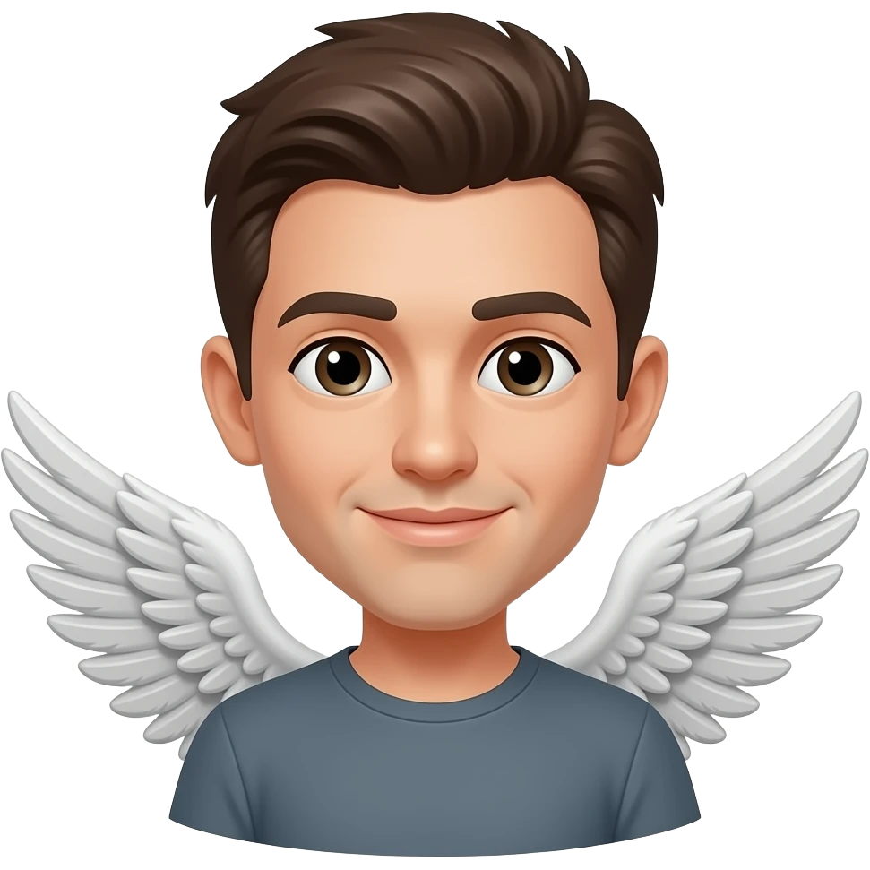 adjust the wings so its below the head emoji