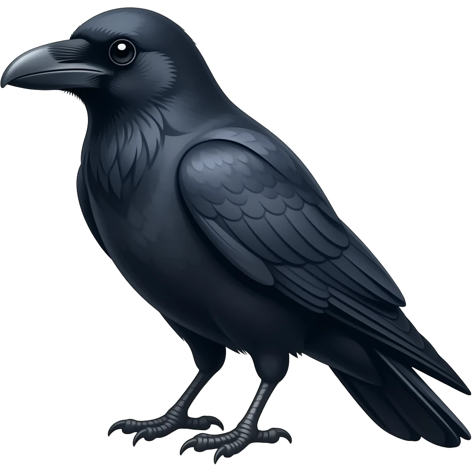 Crow emoji