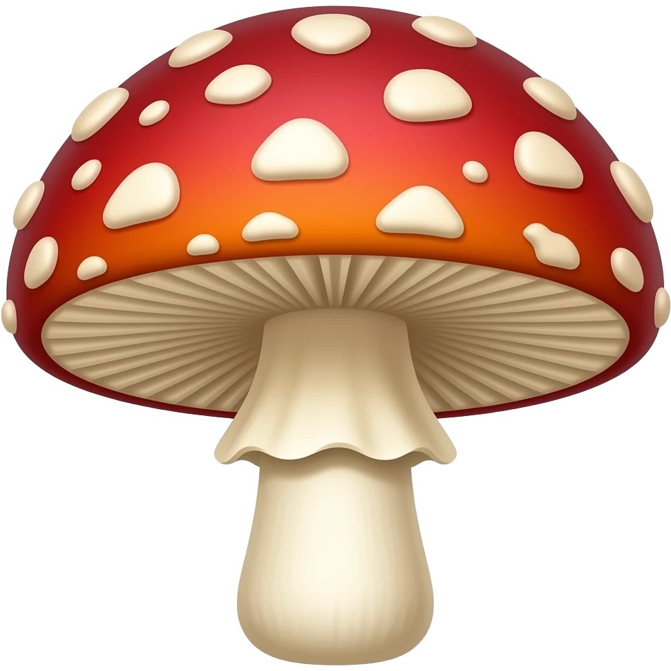 Fly agaric with pronounced pedicel points are random emoji