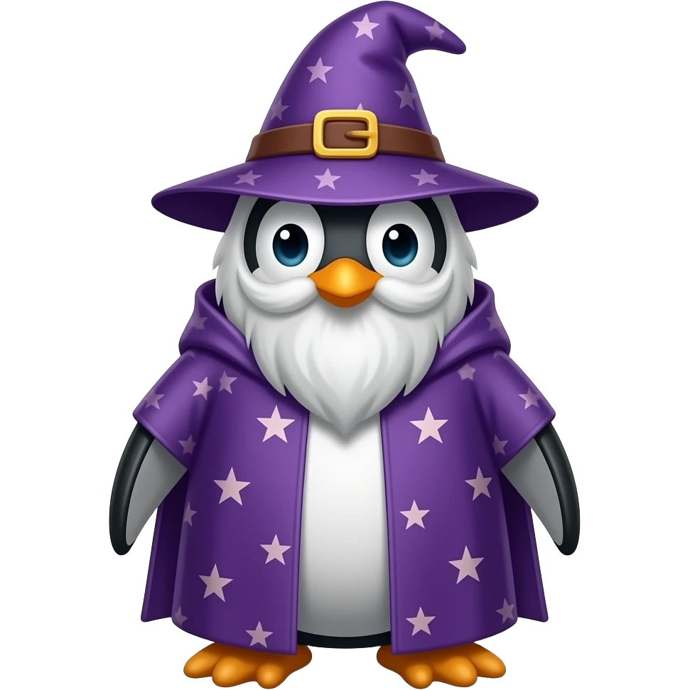 Penguin Wizard emoji