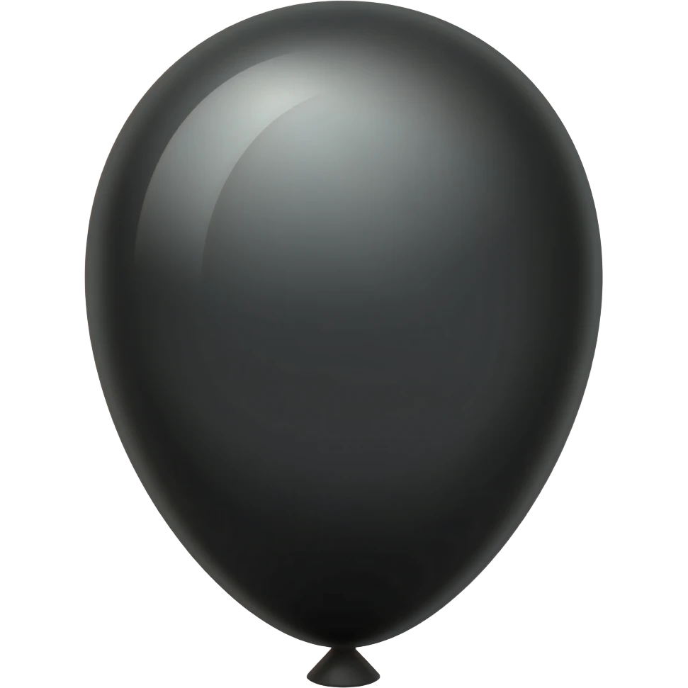 Black balloon emoji | AI Emoji Generator