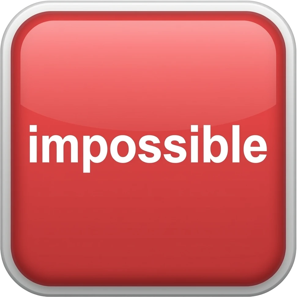 emoji de "imposible" en rojo emoji
