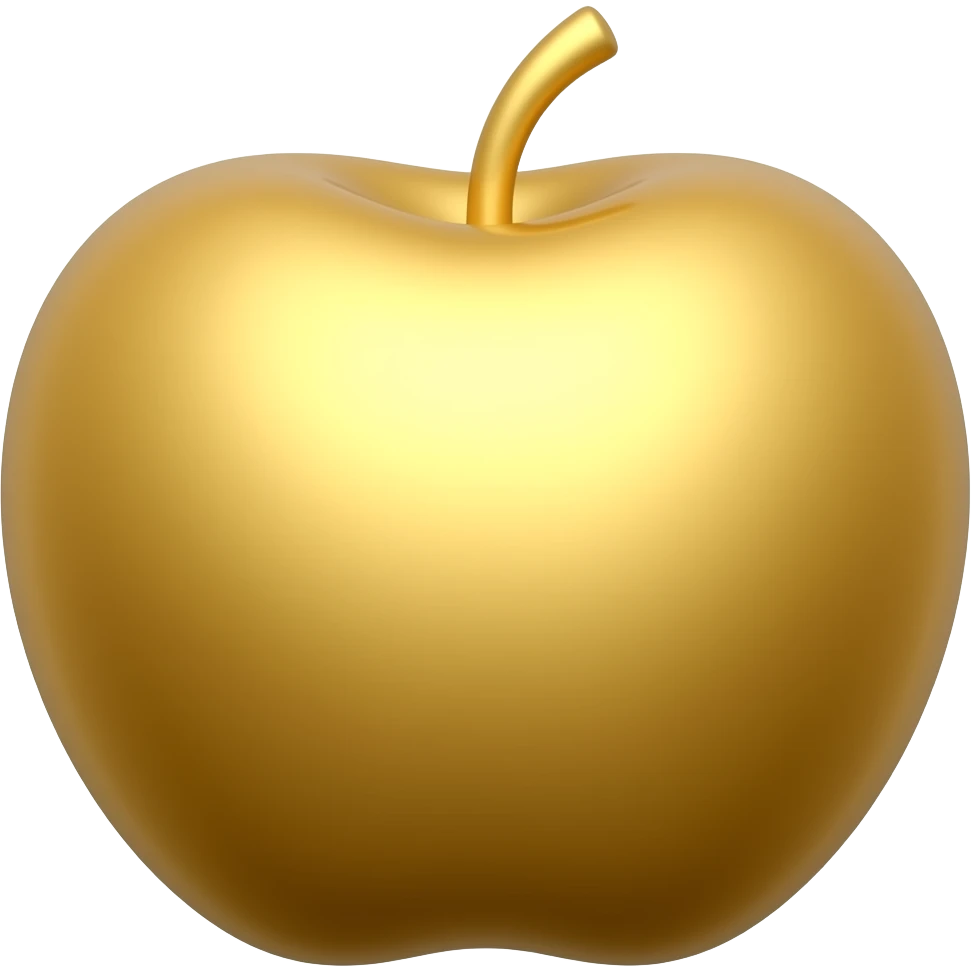 gold apple emoji