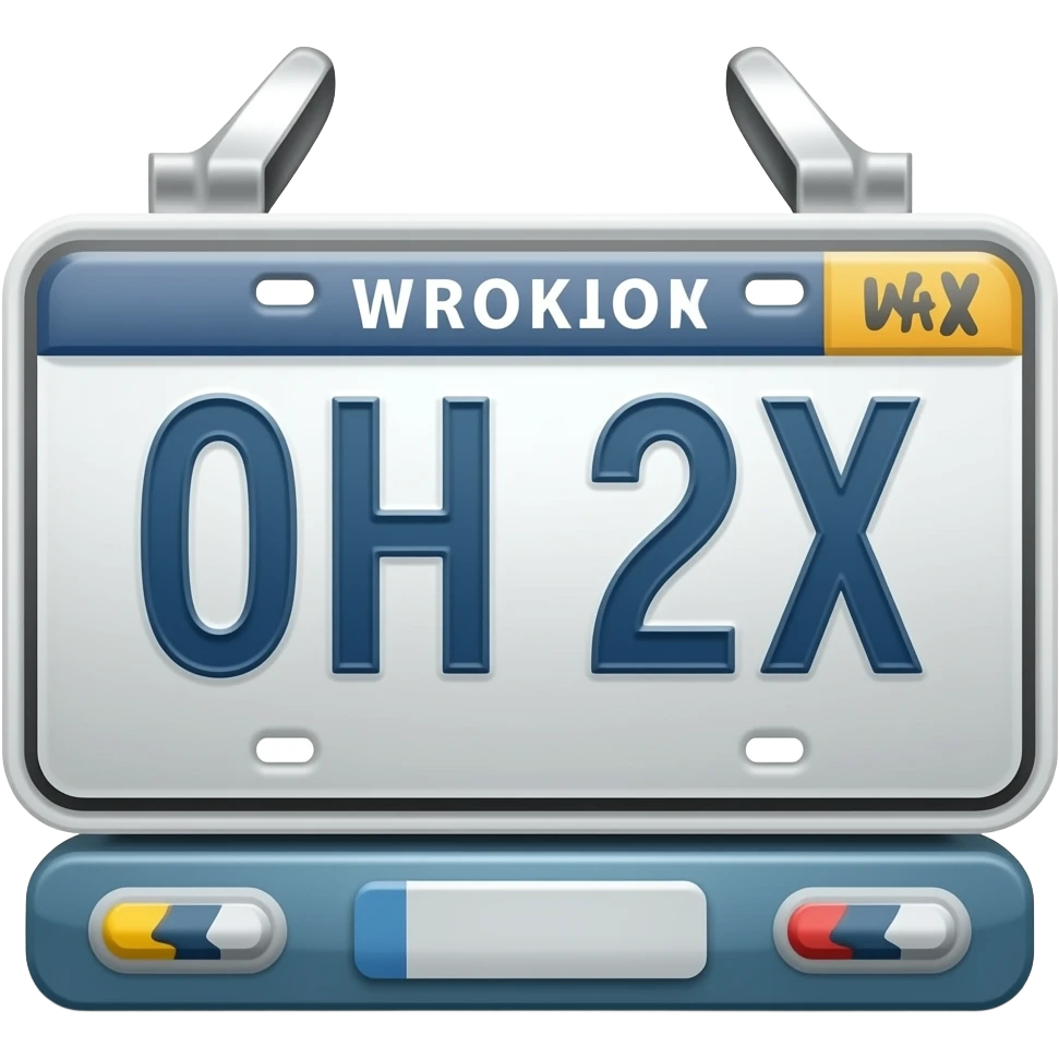 placa carro emoji