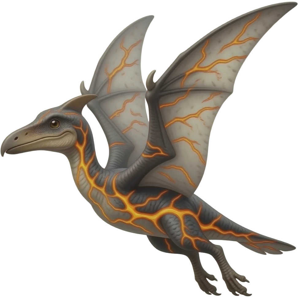 Bio-volcanic pterosaur emoji