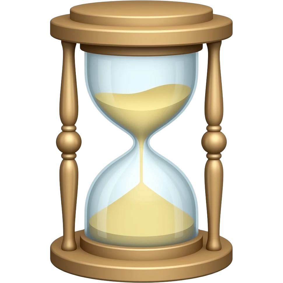 Sand timer emoji