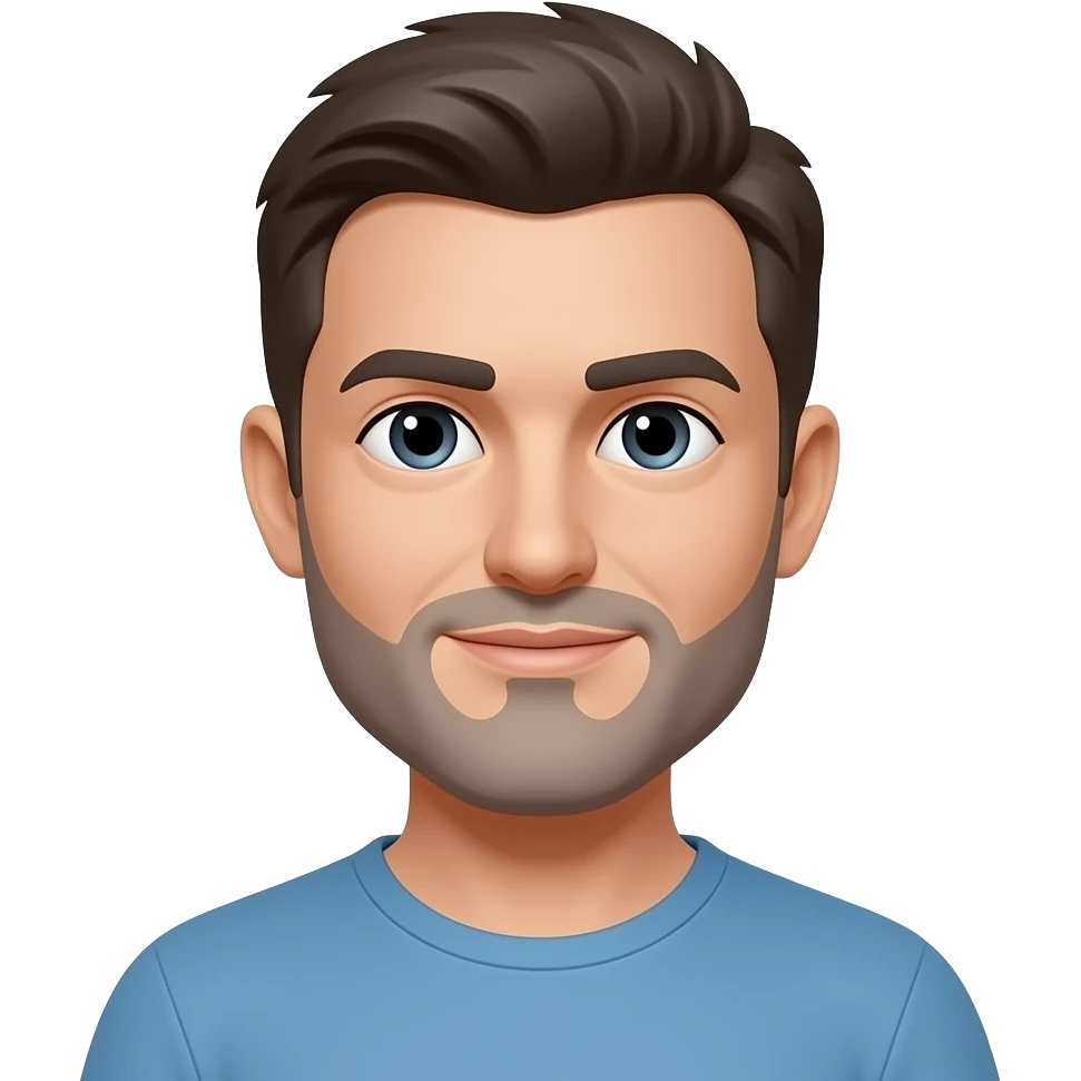 ponle una barba canosa cortita emoji