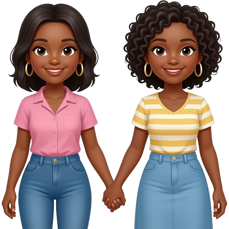 Gay black women emoji