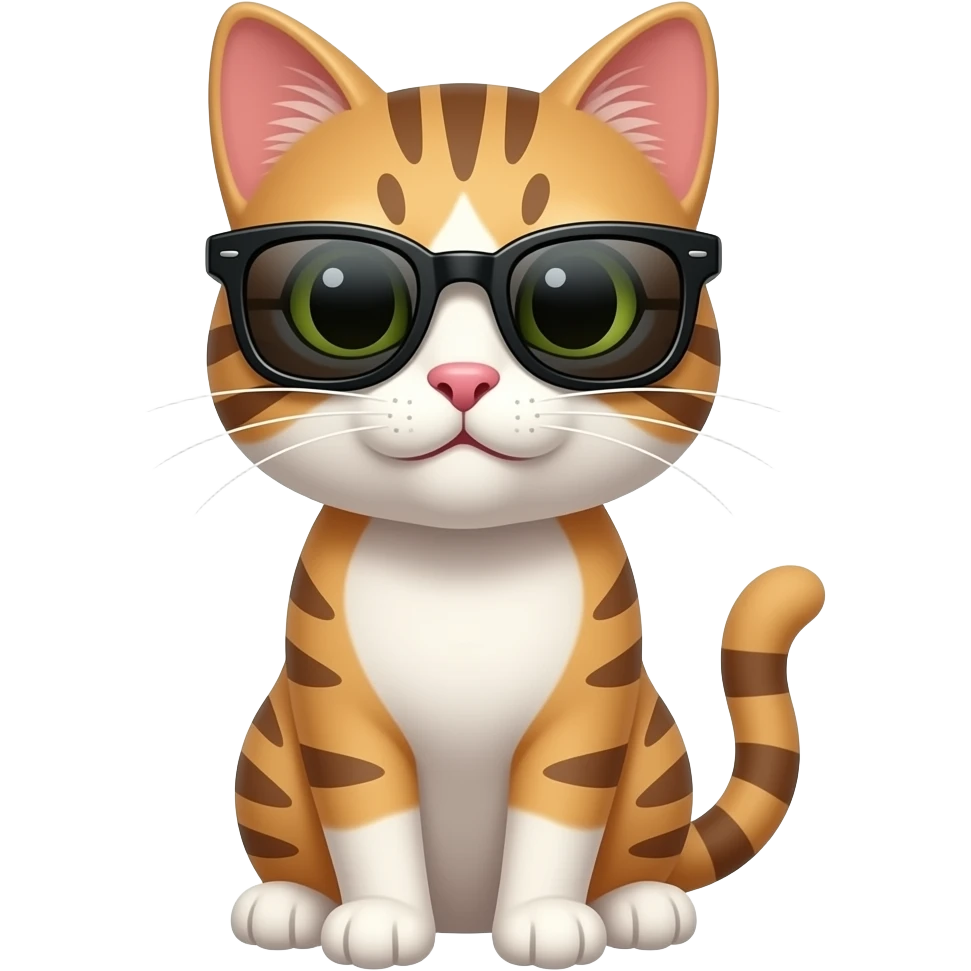 Cat wearing sunglasses emoji
