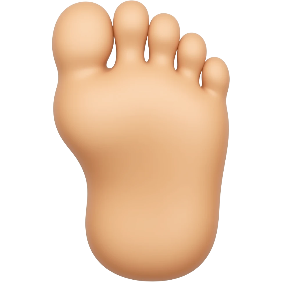 one giant toe emoji