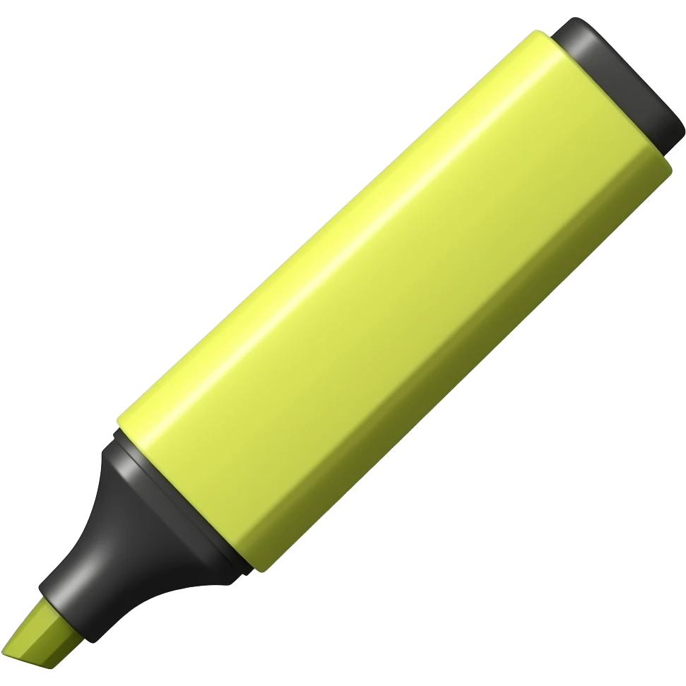 Highlighter marker emoji