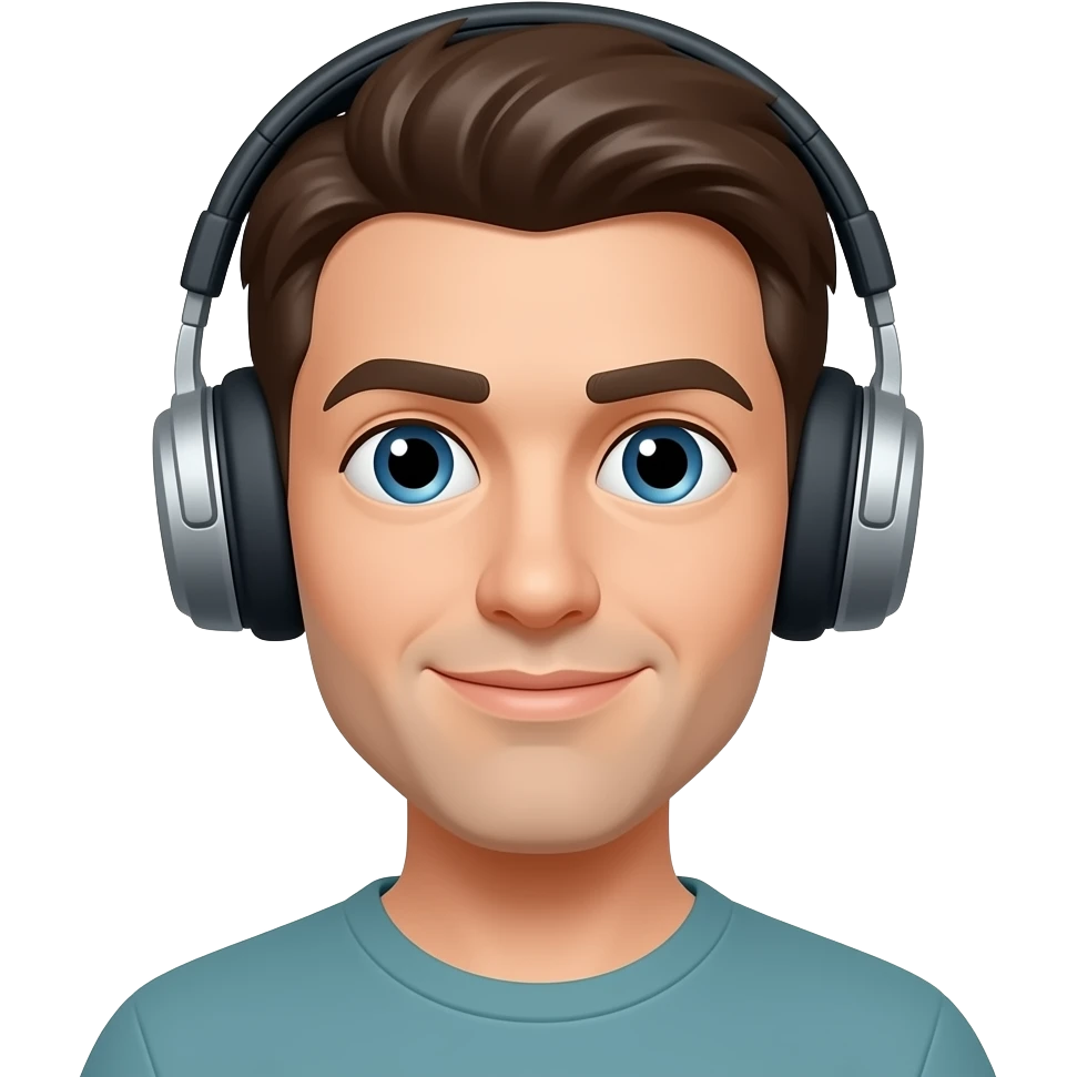 Funciona estos dos emojis :👤🎧 emoji