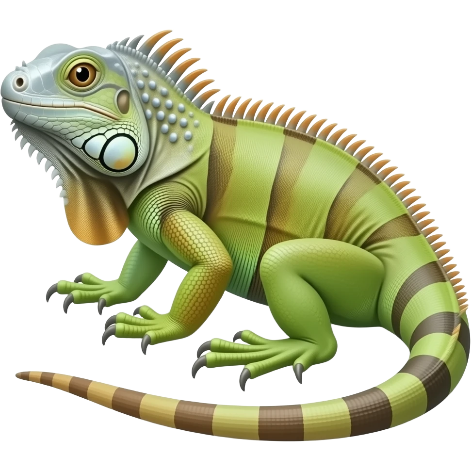 Iguana turns to I emoji